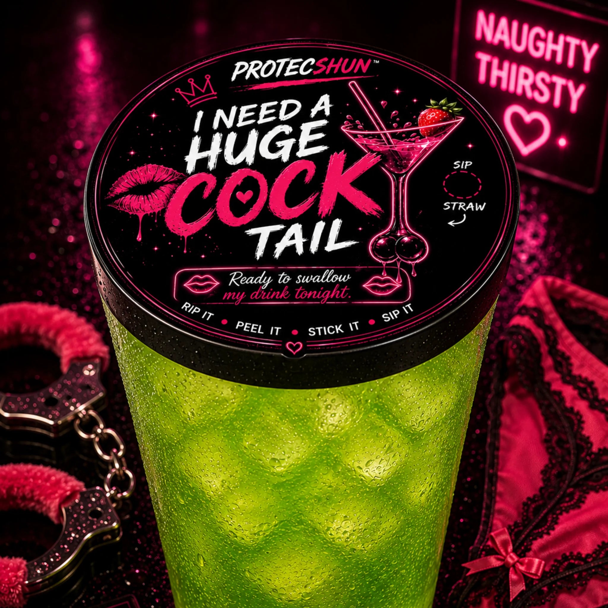 I Need A Huge CockTail in Green